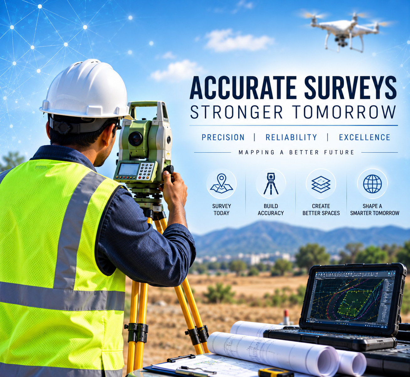 LF INDITECH survey CAD drafting work